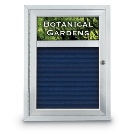United Visual Products Indoor Enclosed Combo Board, 42"x32", Gold Frame/Black Porcelain & Forbo UVCB4232G-BLKPORC-FORBO